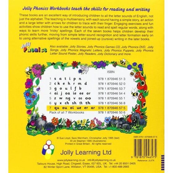 Jolly Phonics Workbook 7  qu, ou, oi, ue, er, ar image 1