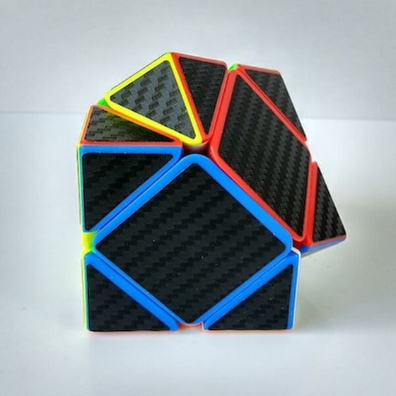 Skewb Carbon Κύβος Του Ρούμπικ 3x3x3 - Skewb Carbonrubicks Cube image 1