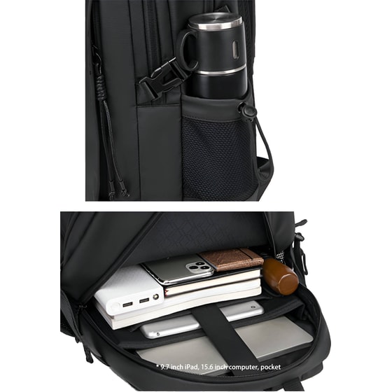 Τσάντα Laptop Arctic Hunter B00530 15.6" Αδιάβροχη - Μαύρο image 4
