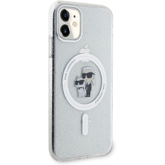 Karl Lagerfeld Magsafe Ringstand Case Iml Karl Choupette Θήκη Προστασίας Από Σκληρό Πλαστικό Για Iphone 11 (clear – Klhmn61hgkcnot) image 4