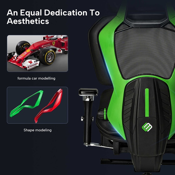 Gaming Καρέκλα Eureka Ergonomic Hybrid Typhon ERK-GC05-G από Ύφασμα image 8