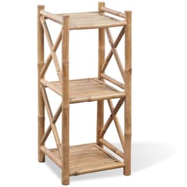Ραφιέρα VidaXL από Μπαμπού 35x35x81 cm - Καφέ