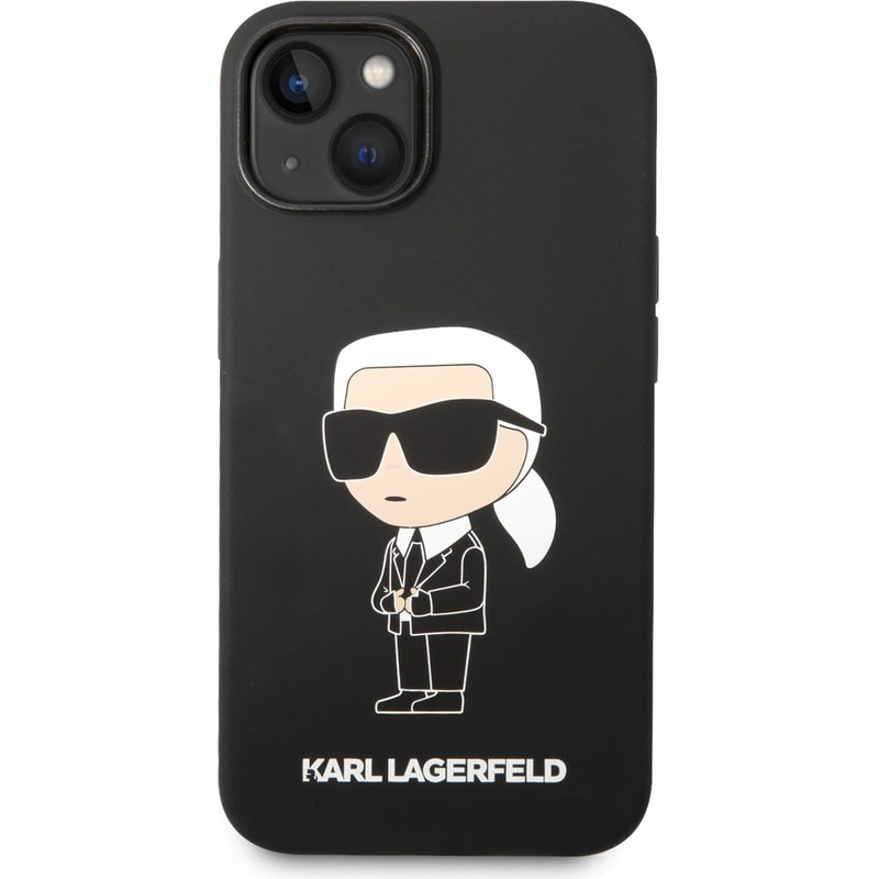 KARL LAGERFELD Karl Lagerfeld “ikonik Nft” Hard Case Θήκη Προστασίας Από Σιλικόνη – Iphone 14 Plus (μαύρο – Klhcp14msnikbck)
