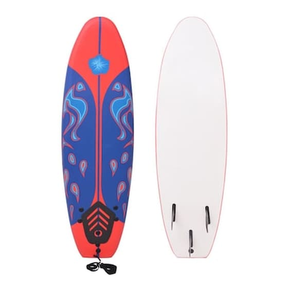 Σανίδα Surf VidaXL 170 cm - Μπλε/Κόκκινο image 1