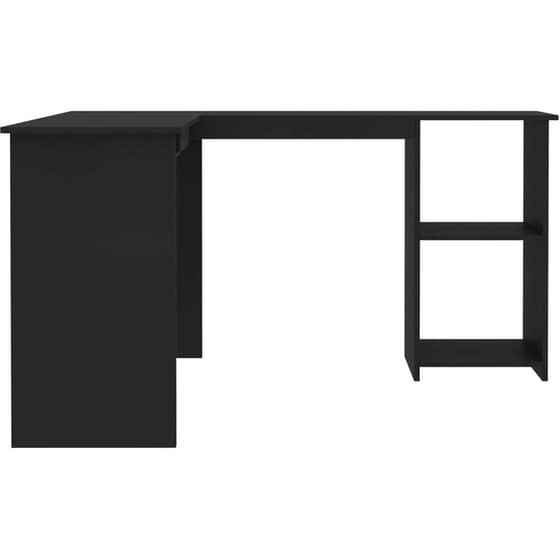 Γραφείο Γωνιακό VidaXL από Μοριοσανίδα 120x140cm - Μαύρο image 4