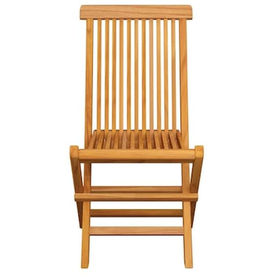 Vidaxl Καρέκλες Κήπου 8 Τεμ. Μασίφ Ξύλο Teak Με Γκρι Μαξιλάρια image 4
