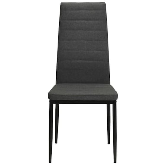 Καρέκλες Τραπεζαρίας Vidaxl Υφασμάτινες 4 Τμχ - Σκούρο Γκρι image 4