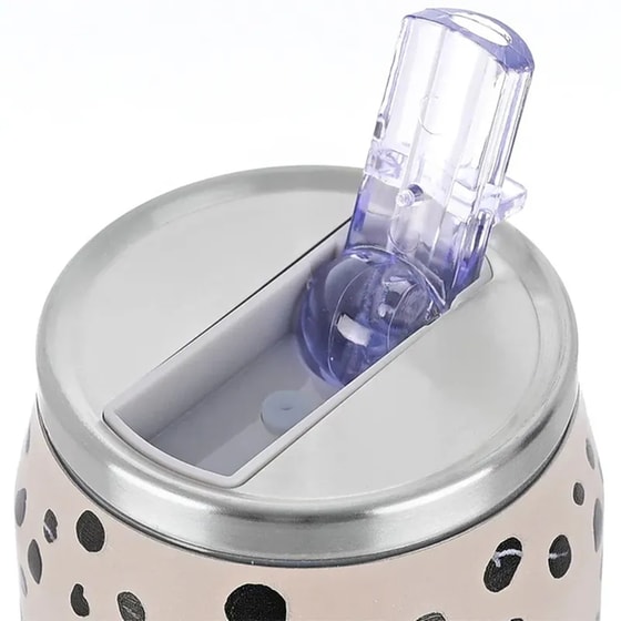 Παγούρι Θερμός Estia Home Art Save The Aegean Leopard Taupe 500 ml image 3