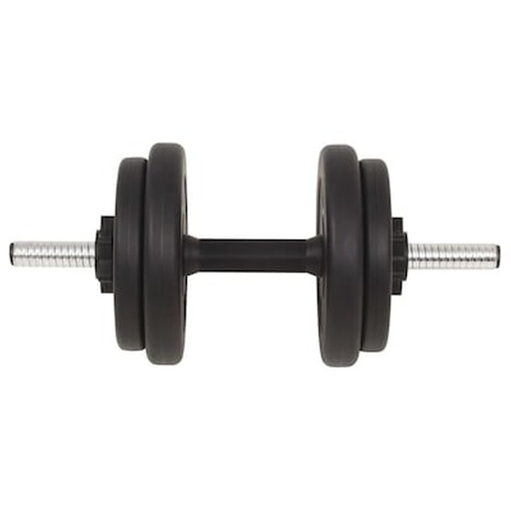 Σετ Στραβόμπαρα Φ25mm 5.2kg VidaXL 91400 120cm με 14 Δίσκους Βαρών 23kg, 2 Αλτήρες και 6 Κολάρα image 5