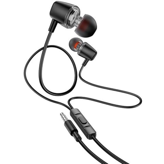 Hands Free Hoco M107 Discoverer Universal Earphones 3.5mm Μαύρο 1.2m image 0