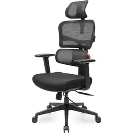 Καρέκλα Γραφείου/Gaming Eureka Ergonomic ERK-OC12-B από Ύφασμα Mesh - Μαύρη