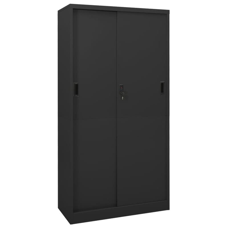 VIDAXL Ντουλάπα Γραφείου VidaXL από Ατσάλι 90x40x180 cm - Ανθρακί