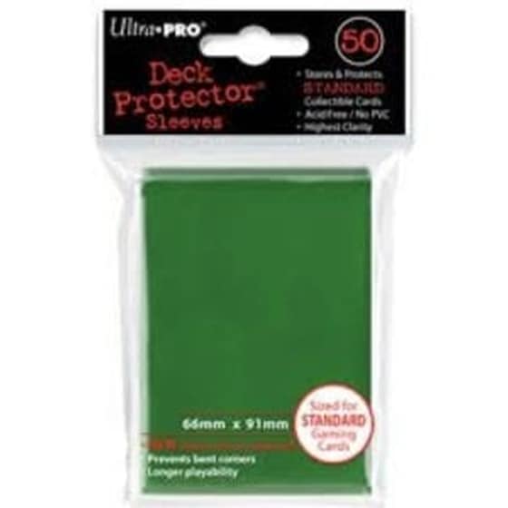 Ultra Pro - Standard 50 Sleeves Solid Green image 0