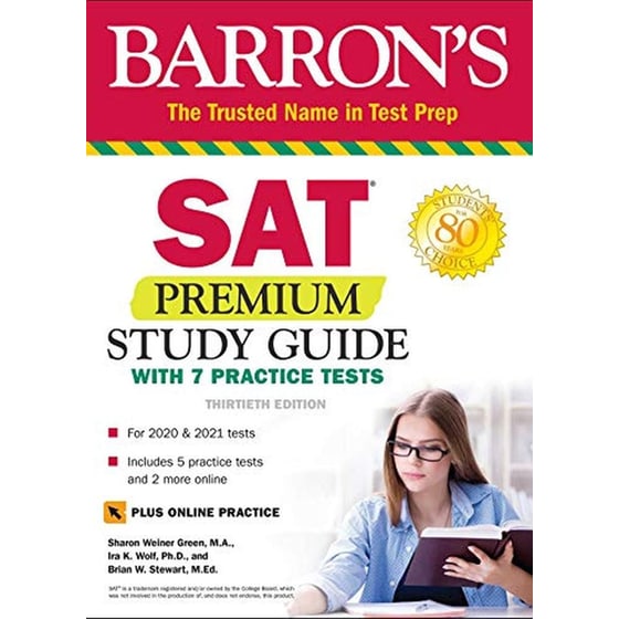 SAT Premium Study Guide with 7 Practice Tests image 0