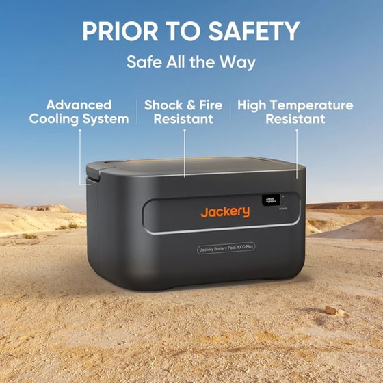 Jackery 1000 Plus Battery Pack Power Station 1264.64Wh image 2