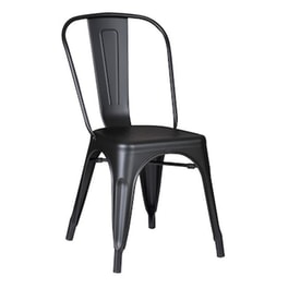 Καρέκλα 24Mall Relix High C59906 Μεταλλική Μαύρη Matte