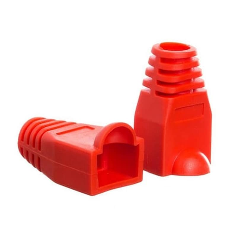 Προστατευτικό Κάλυμμα Powertech RJ45 Red 10τμχ