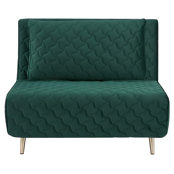 Πολυθρόνα Κρεβάτι Next Barcelona από Ύφασμα - Πράσινη image 0