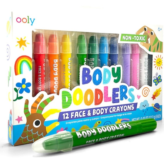 Κηρομπογιές Ooly Προσώπου & Μαλλιών (12 Τεμάχια) image 1