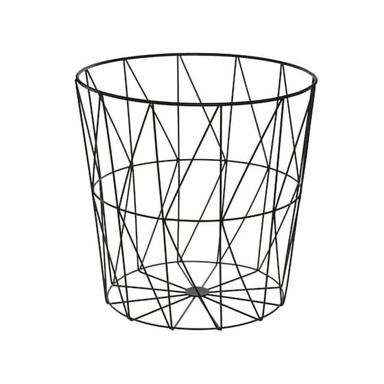 Τραπεζάκι Σαλονιού Aria Trade από Ξύλο 35x38cm - Μαύρο image 1