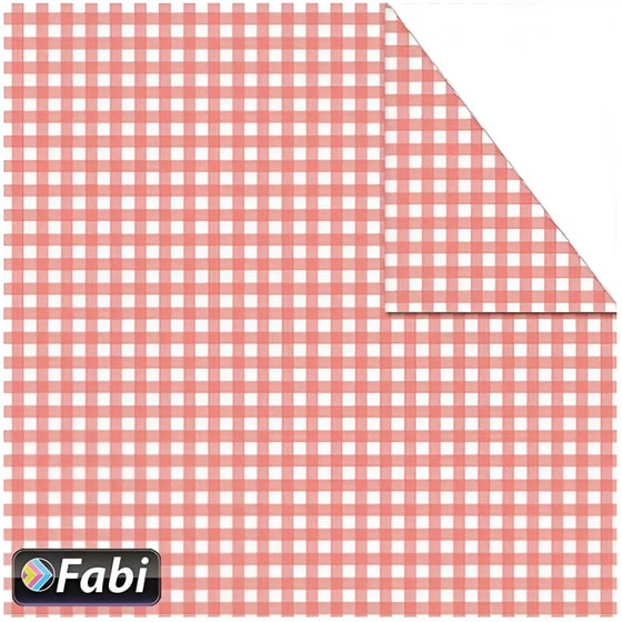 Κλασικό Χαρτόνι Fabi 50x70 cm Κόκκινο Καρό image 0