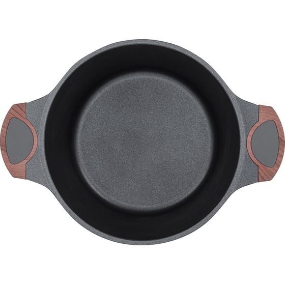 Κατσαρολάκι Ρηχό RESTO Capella-93503 από Χυτό Αλουμίνιο 24 cm 4.6 L Μαύρο image 6