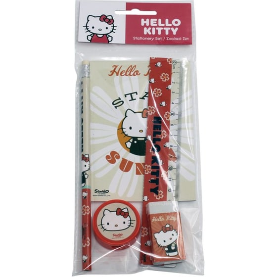 Σχολικό Σετ & Μπλοκάκι Σημειώσεων Gim Hello Kitty image 0