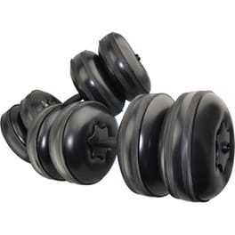 Σετ Βαράκια Στρογγυλά 1-24kg Ρυθμιζόμενου Βάρους CleverWeights 090040 από PVC με Νερό - Μαύρα