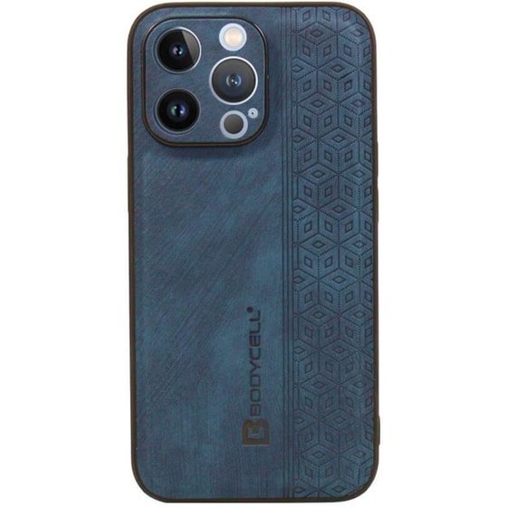 Θήκη Apple iPhone 14 Pro - Bodycell Pattern Leather - Blue image 0