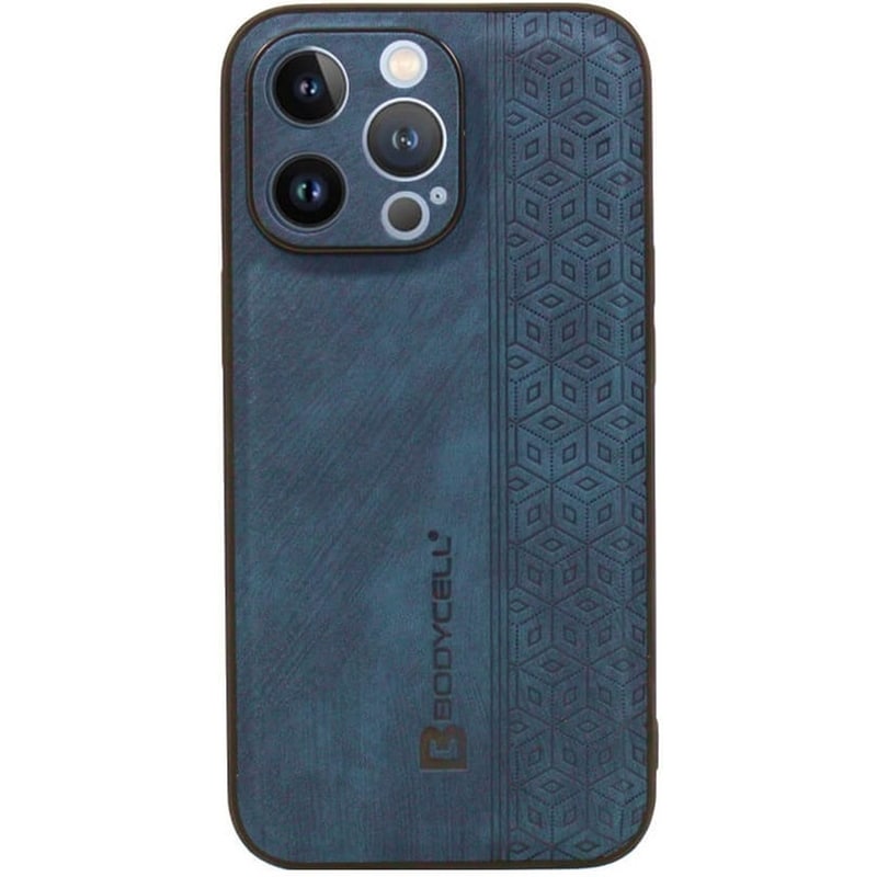 Θήκη Apple iPhone 14 Pro - Bodycell Pattern Leather - Blue