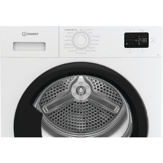 INDESIT C YD 92D WB EE 9 kg με Αντλία Θερμότητας Λευκό Στεγνωτήριο Ρούχων image 4