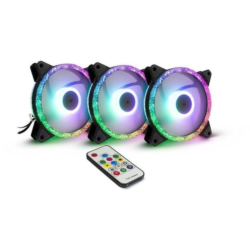 INTER-TECH Case Fan Inter-Tech Argus RS-07 120mm RGB - 3τμχ