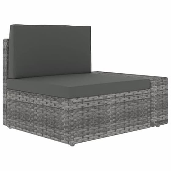 Σαλόνι Κήπου VidaXL 3 τμχ από Συνθετικό Ρατάν 78,5x65,5x52 cm - Γκρι image 5