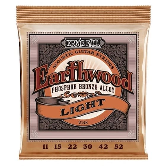 Σετ 6 Χορδές Ακουστικής Κιθάρας Ernie Ball Earthwood Phosphor Bronze 011-052 image 1