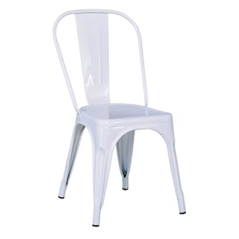 Καρέκλα Woodwell Μεταλλική Συσκευασία 10 Τεμάχια C9757 45x51x85cm - Άσπρη