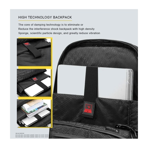 Τσάντα Laptop Arctic Hunter B00111C 15.6" Αδιάβροχη - Μαύρο image 1