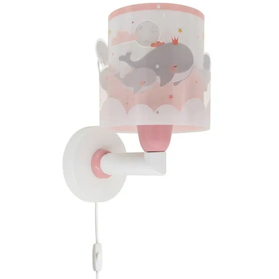Παιδικό Φωτιστικό Τοίχου Ango Whale Dreams 61179S - Ροζ image 4
