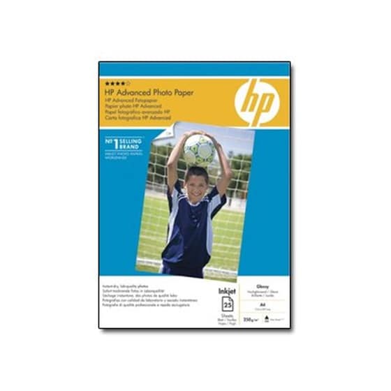 HEWLETT PACKARD Advanced Glossy Photo Paper-25 sht/13 x 18 cm borderless - (Q8696A)  image 0