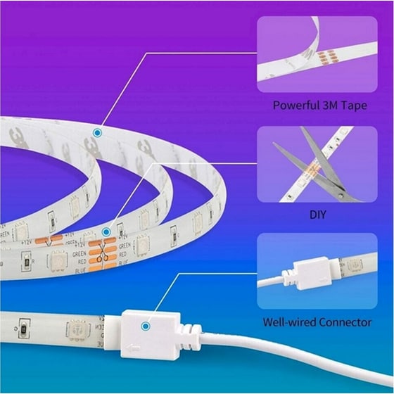 Έξυπνη Λωρίδα Φωτισμού Smart Wi-Fi LED Meross MSL320HK(EU) -10M image 3