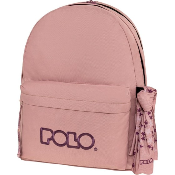 Τσάντα Πλάτης Polo Original Double Scarf Pink/Purple (+δώρο Πορτοφολάκι Polo) image 0