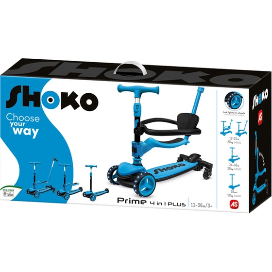 Παιδικό Πατίνι Shoko Prime 4 In 1 Plus για 12+ Μηνών - Μπλε image 11