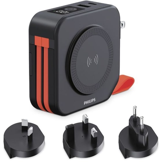 Powerbank Philips DLP1922 + Charger 10.000mAh - Μαύρο image 1