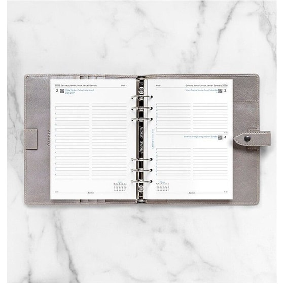 Ανταλλακτικά Φύλλα Ημερολογίου Filofax 2026 Greek A5 Ημερήσιο με Ραντεβού image 3