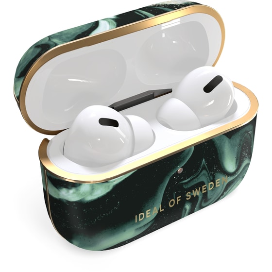 Θήκη Ακουστικών Ideal of Sweden Printed για Apple AirPods Pro - Golden Olive Marble image 1