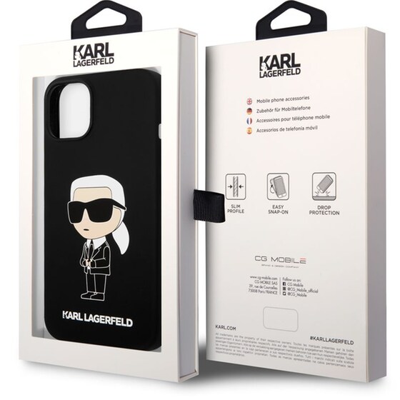 Θήκη Apple iPhone 14 Plus - Karl Lagerfeld Ikonik NFT Hard Case - Black image 6