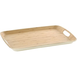 Δίσκος Σερβιρίσματος Spitishop Μπαμπού 38x26x2.2cm - Φυσικό/Λευκό