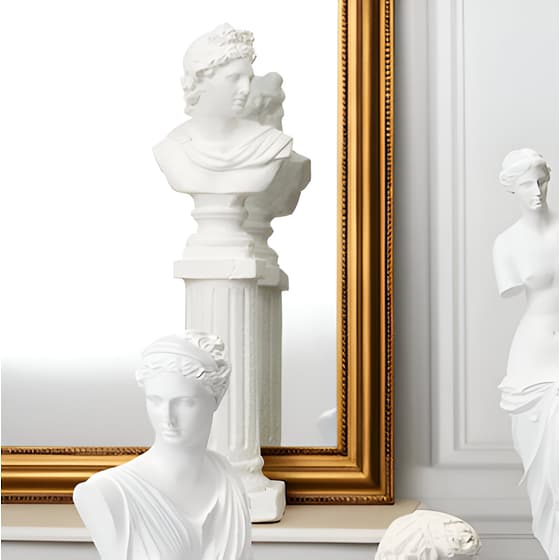 Διακοσμητική Προτομή Home Deco Factory Hd1344 19x16x63.5 cm - Λευκή image 0