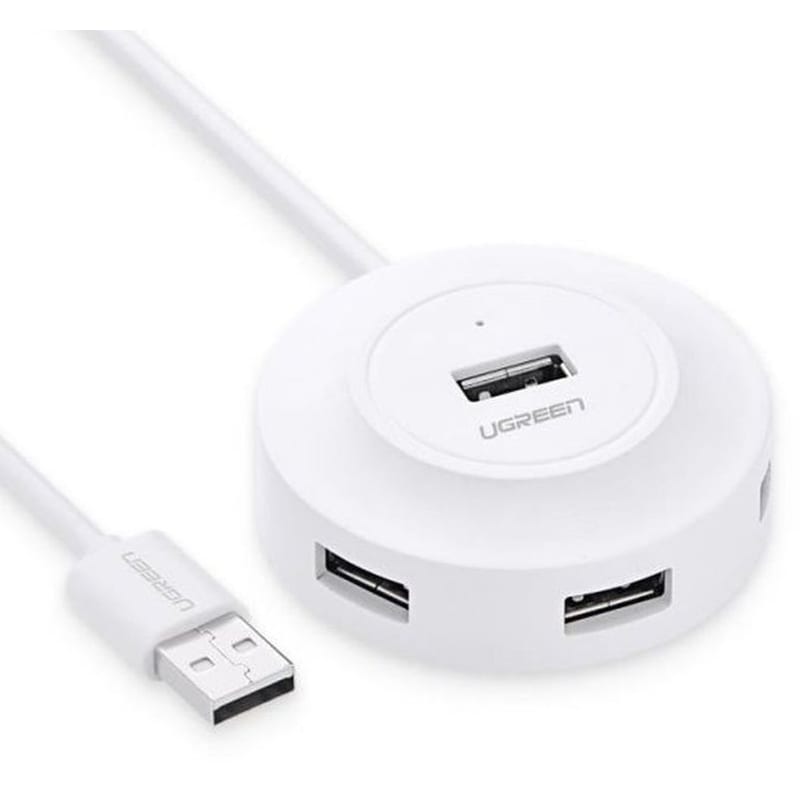 Ugreen CR106 20270 USB Hub 2.0 με 4 θύρες - Λευκό