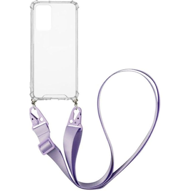 Θήκη Xiaomi Redmi Note 11s 5G - Sonique Armor Clear Με Strap - Λιλά