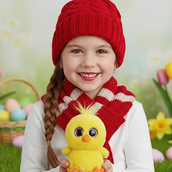 Χνουδωτό Κοτοπουλάκι Beanie&nbsp;Boos&nbsp;Κίτρινο&nbsp;15cm image 2